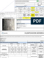 Formato para Clasificacion Geomecanica de Roca