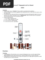 Fingerprint Door Lock Manual E6092