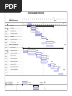 Cronograma de Obra en Sistemas de 22,9 KV