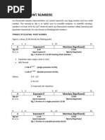 Floating Point Representation