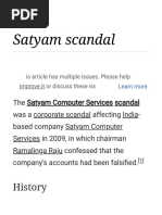 Satyam Scandal - Wikipedia