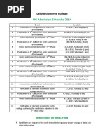 UG Admission Schedule-2019: Lady Brabourne College