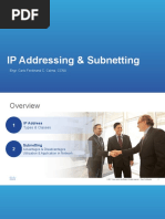 IP Addressing & Subnetting: Engr. Carlo Ferdinand C. Calma, CCNA