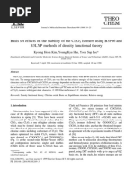 Basis Set Effects On The Stability of The CL O Isomers Using B3P86 and B3LYP Methods of Density Functional Theory