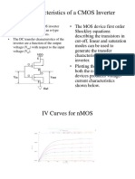 DC Characteristics of A CMOS Inverter: Out in