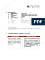 Sílabo 2019 - I Valorización y Liquidación de Obras - Edificaciones Viernes