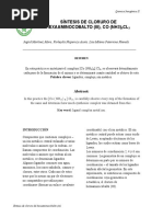 Articulo Terminasíntesis de Cloruro de Hexaaminocobalto