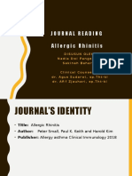 Journal Reading Allergic Rhinitis