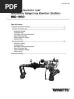 Backflow Irrigation Control Station BIC-1000 Installation Instructions