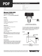 Model N36-M1 Specification Sheet