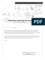 Machine Learning For Everyone