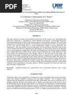 Thermodynamic Analysis of An Integrated Gas Turbine Power Plant Utilizing Cold Exergy of LNG