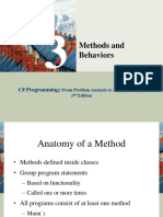 Methods and Behaviors: C# Programming