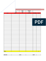 Expense Statement: Date From TO Locationtotal KM (One Way) DA