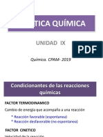 9 - UNIDAD IX. Cinetica Química