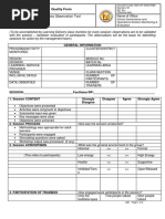 Process Observation Tool: Quality Form