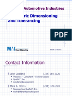 Imperial Automotive Industries: Geometric Dimensioning and Tolerancing