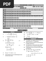 Hint & Sheet Your Hard Work Leads To Strong Foundation: Pre-Nurture: Class - Ix