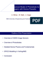 Accurate Behavioral Model of Photodiode For CMOS Imagers With Device Parasitic