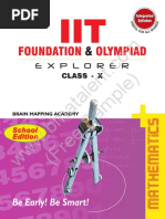 IIT-Foundation School-Edition Class 10 Maths Sample PDF