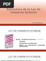 Estructura Ley de Comercio Exterior