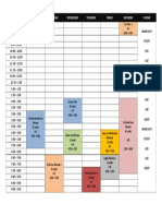 Class Schedule - 1st Sem - 2019-2020