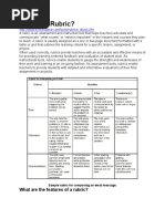 What Is A Rubric