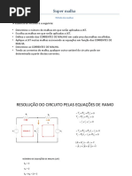 Analise de Circuitos Eletricos Supermalha e Metodo Das Malhas