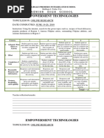 Rubrics in Etech