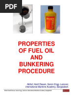 Properties of Fuel Oil and Bunkering Pro PDF