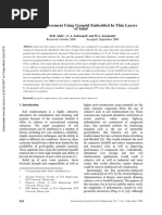 Clay Reinforcement Using Geogrid Embedded in Thin Layers of Sand PDF