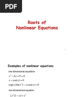 Roots of Nonlinear Equations