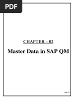 Master Data in Sap QM