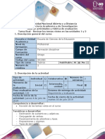 Guía de Actividades y Rúbrica de Evaluación - Tarea Final - Revisar Los Temas Vistos en Las Unidades 1 y 2