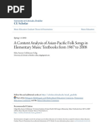 A Content Analysis of Asian-Pacific Folk Songs in Elementary Musi