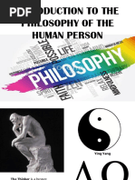 Introduction To The Philosophy of The Human Person