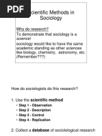 Scientific Research in Sociology