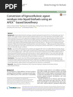 Conversion of Lignocellulosic Agave Residues Into Liquid Biofuels Using An Afex Based Biorefinery