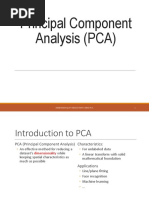 Principal Component Analysis (PCA) : Dimensionality Reduction Using Pca