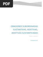 Ejercicios de Oraciones Subordinadas-Repaso