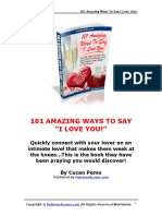 101 Amazing Ways To Say "I Love You!"