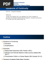 131.15 Equations of Continuity