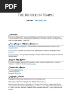 The Beholden Temple