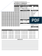 LJK Format Folio f4 Pilihan Ganda Dan Essay