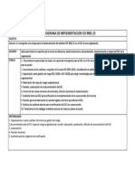 Cronograma de Implementacion Iso 9001