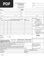 Bill of Lading 1309