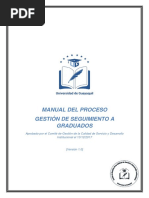 Manual de Procesos y Procedimientos de Seguimiento A Graduados