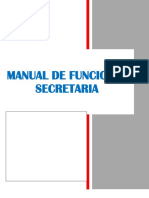 Manual de Funciones Secretaria