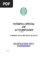 Nómina de Autoridades