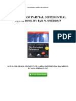 Elements of Partial Differential Equations. by Ian N. Sneddon